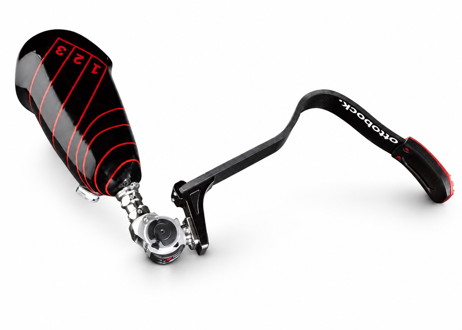 Above-knee running blade prosthesis